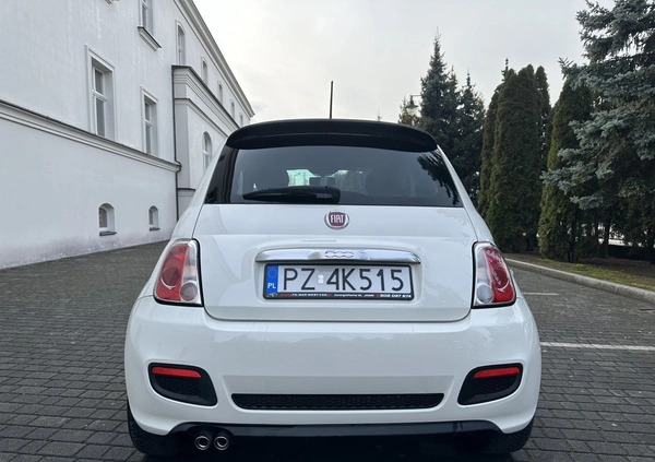 Fiat 500 cena 29900 przebieg: 135000, rok produkcji 2013 z Poznań małe 631